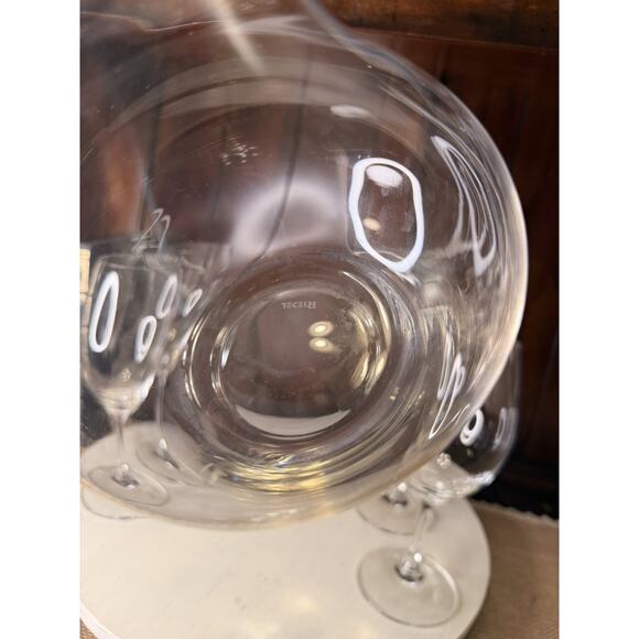 Amazon.com | RIEDEL SL Stemless Wings Set 4 Glasses with  Riedel Decanter And Performance Crystal Wine Glasses Merlot/Cabernet Set Of 4